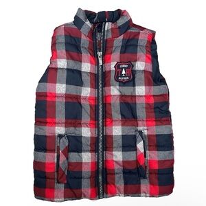 Tommy Hilfiger Toddler Boy Plaid Puffer Vest Size 4T